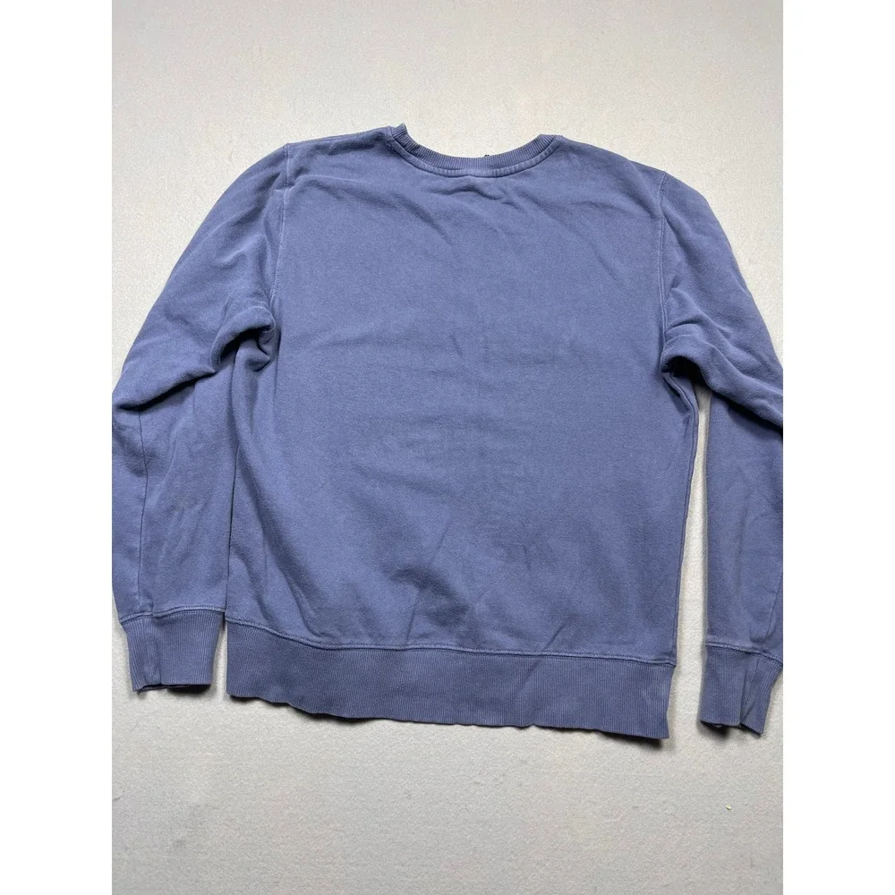 The North Face Sweatshirt Cotton Blend Blue Medium Unisex